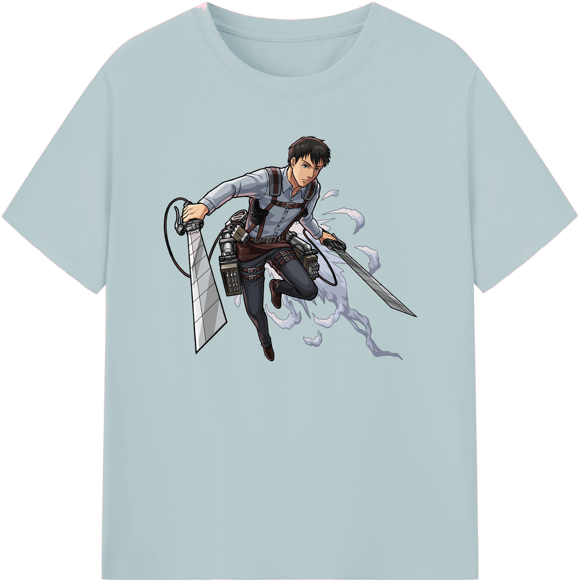 （画像用） 進撃の巨人 ベルトルト・フーバー Attack on Titan Bertholdt Hoover 綿100％半袖Tシャツ（フロントプリント）